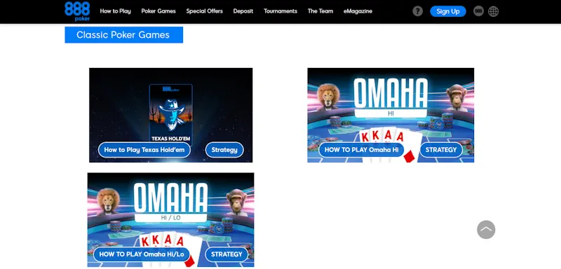 888 Poker screenshot