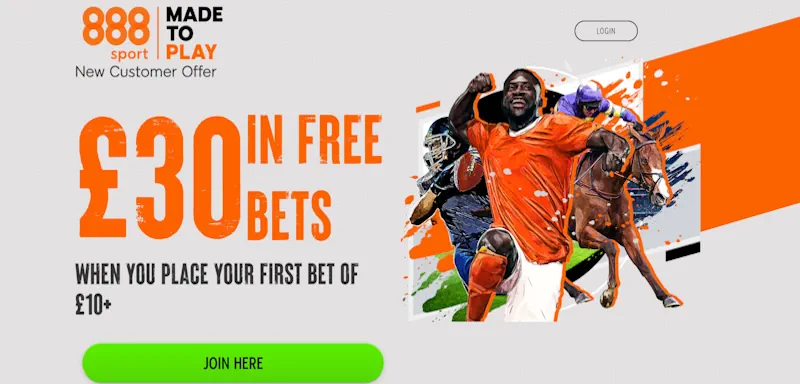 888sport Sign Up Offer screenshot