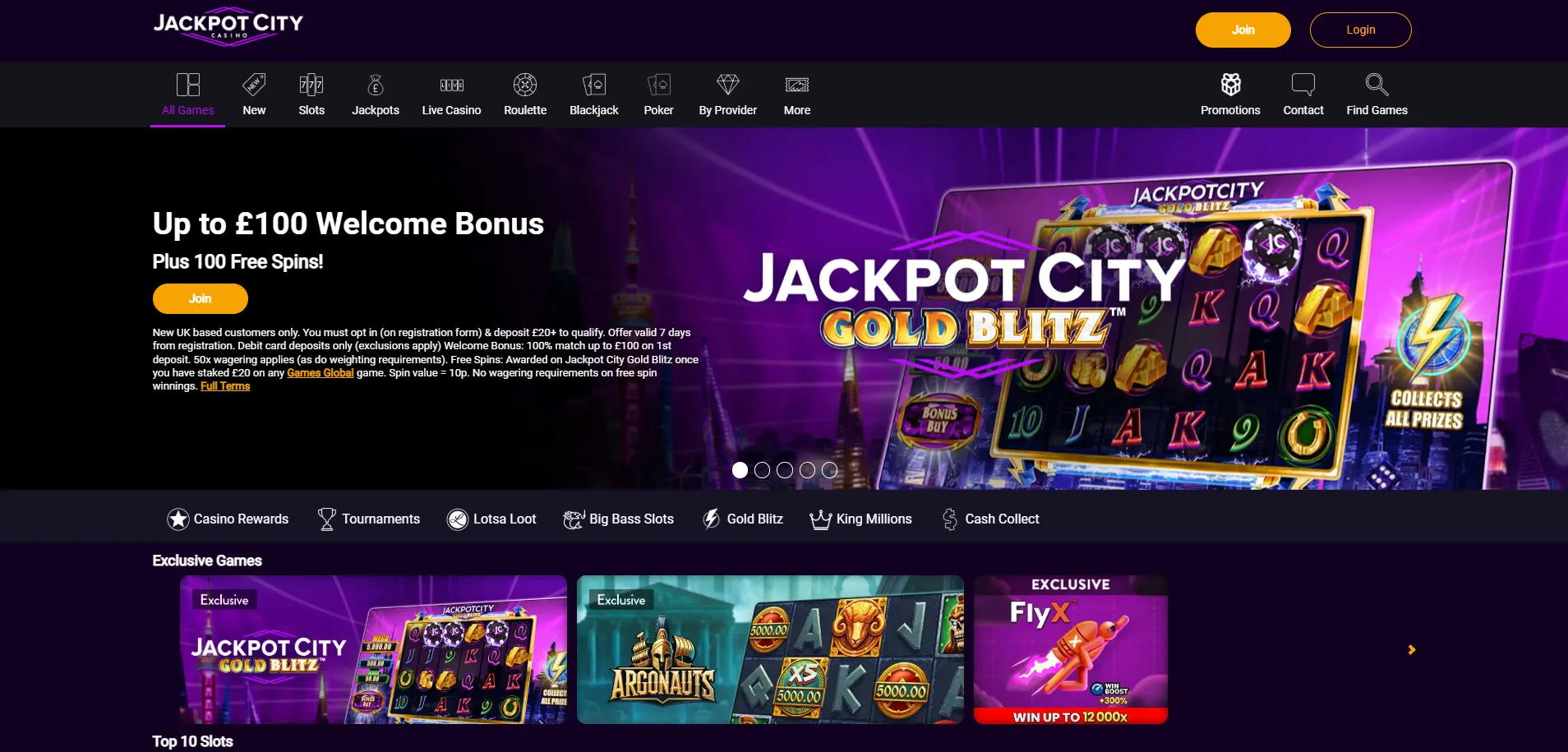 Jackpot City Сasino UK Screenshot