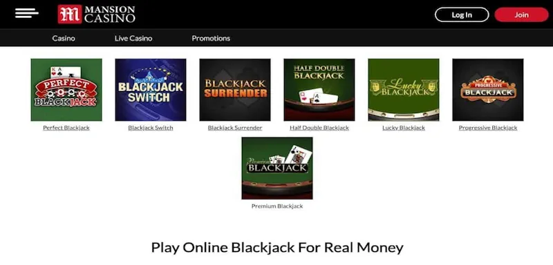 Mansion Blackjack  screenshot