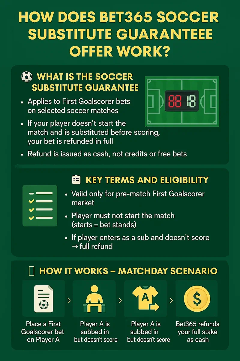 Soccer Substitute Guarantee Offer infographi