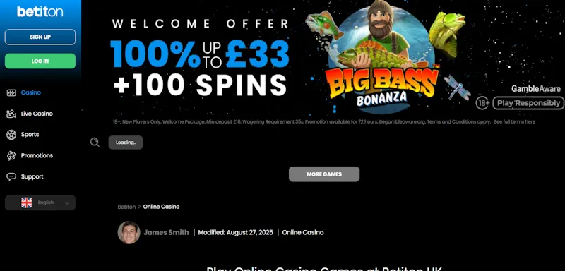 BetItOn Casino screenshot