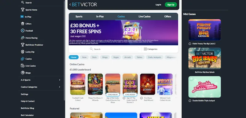 BetVictor Casino screenshot