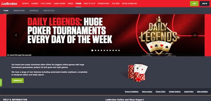 Ladbrokes screenshot
