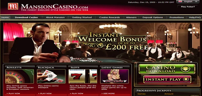 Mansion Casino screenshot
