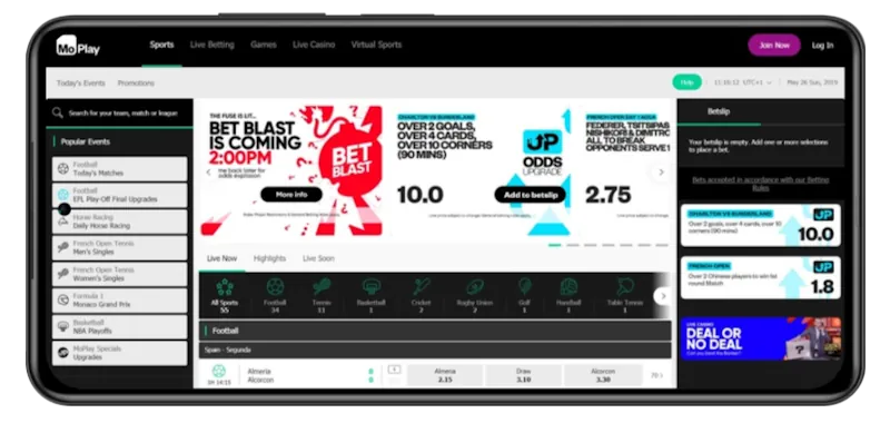 moPlay Mobile Betting And Sports App screenshot