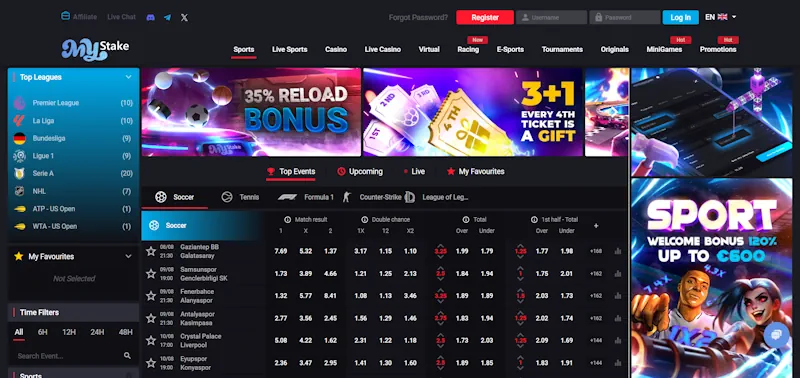 mystake sport screenshot