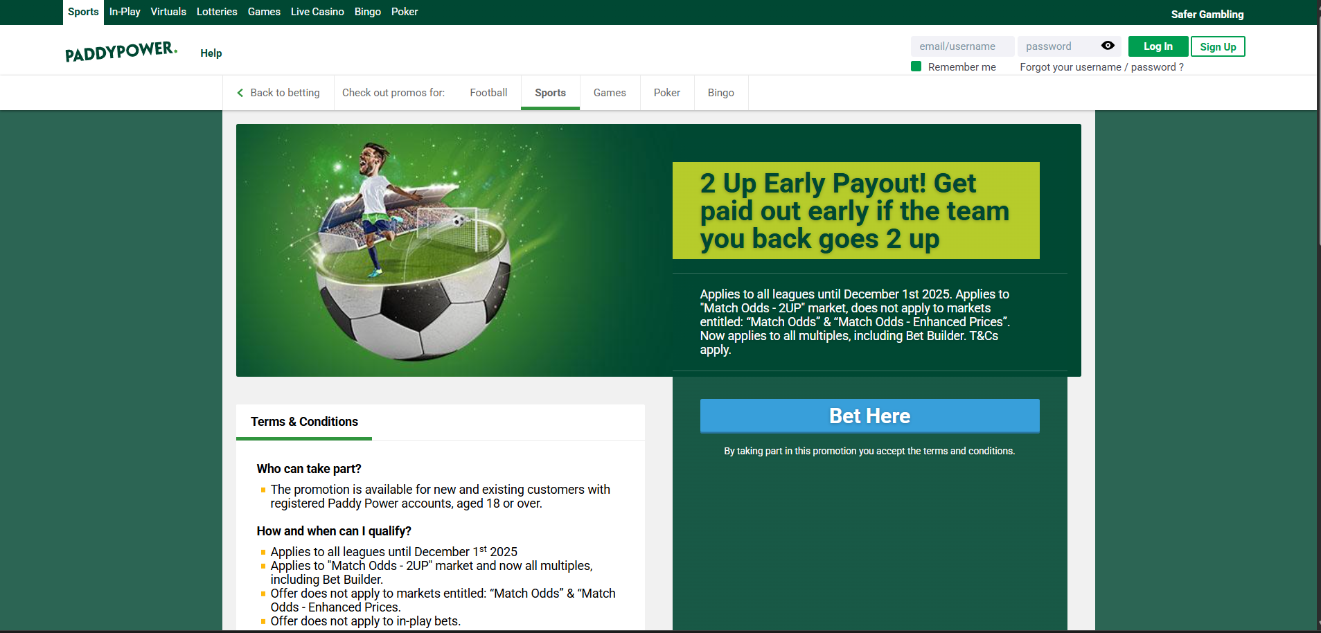 pp early payout offer screenshot