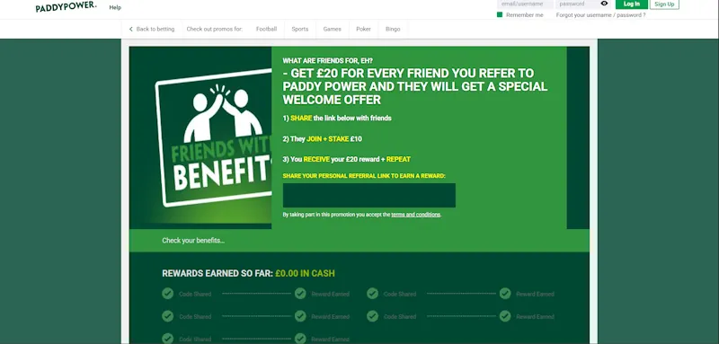 REFER A FRIEND screenshot