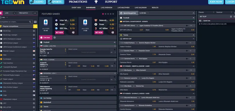 Tebwin Competitions screenshot