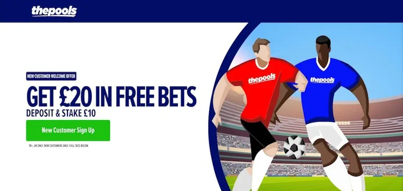 he Pools Sign-Up Offer screenshot