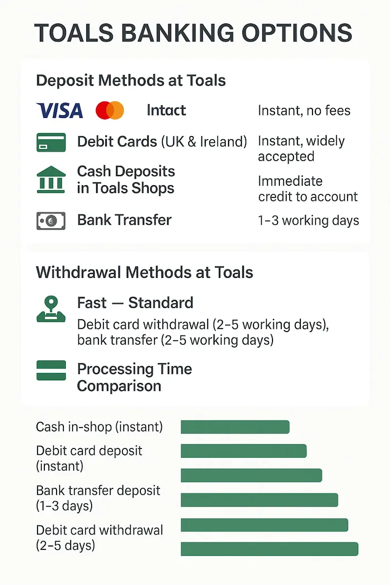 Toals Banking Options infographic