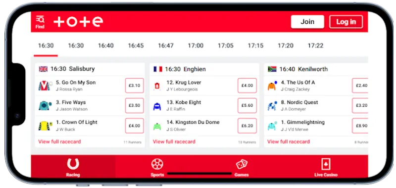 Totesport Mobile Betting And Sports App  Screenshot