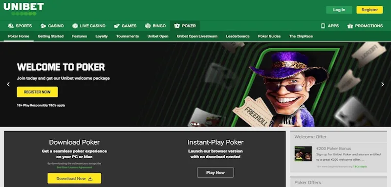 Unibet screenshot
