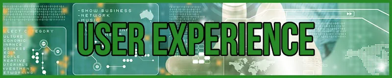 User Experience banner